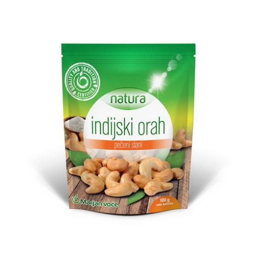 Slika NATURA INDIJSKI ORAH PEČENI SLANI 100 g