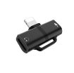 Slika ADAPTER HOCO LS20 APPLE DUAL LIGHTNING DIGITAL AUDIO black