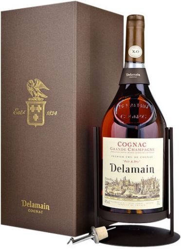 Slika DELMAIN Cognac Pale&Dry X.O. sa stalkom 40% 3 l