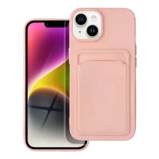 Slika TORBICA FORCELL CARD IPHONE 14 pink