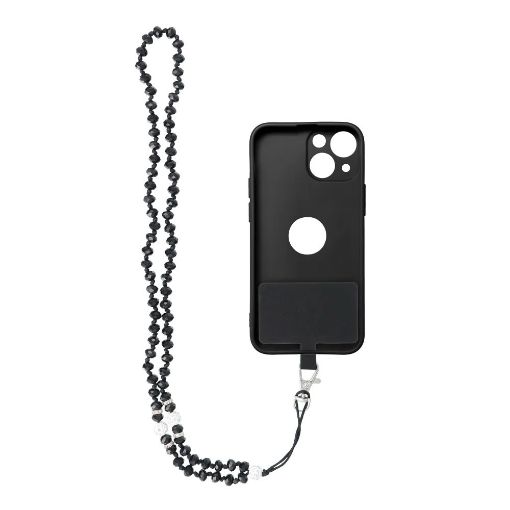 Slika OGRLICA ZA MOBITEL CRYSTAL DIAMOND 74cm black
