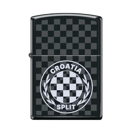 Zippo upaljač Croatia Split Silver model CR-ST-1 sa simbolima grada Splita.
